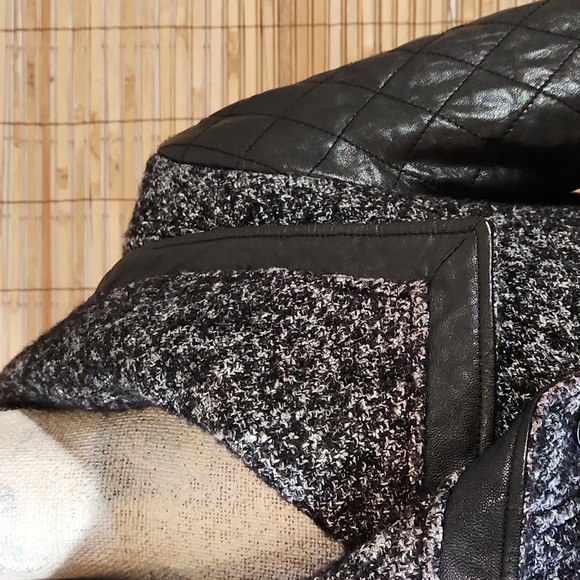 Tweed & Leather Motorcycle Jacket - Picture 3 of 10